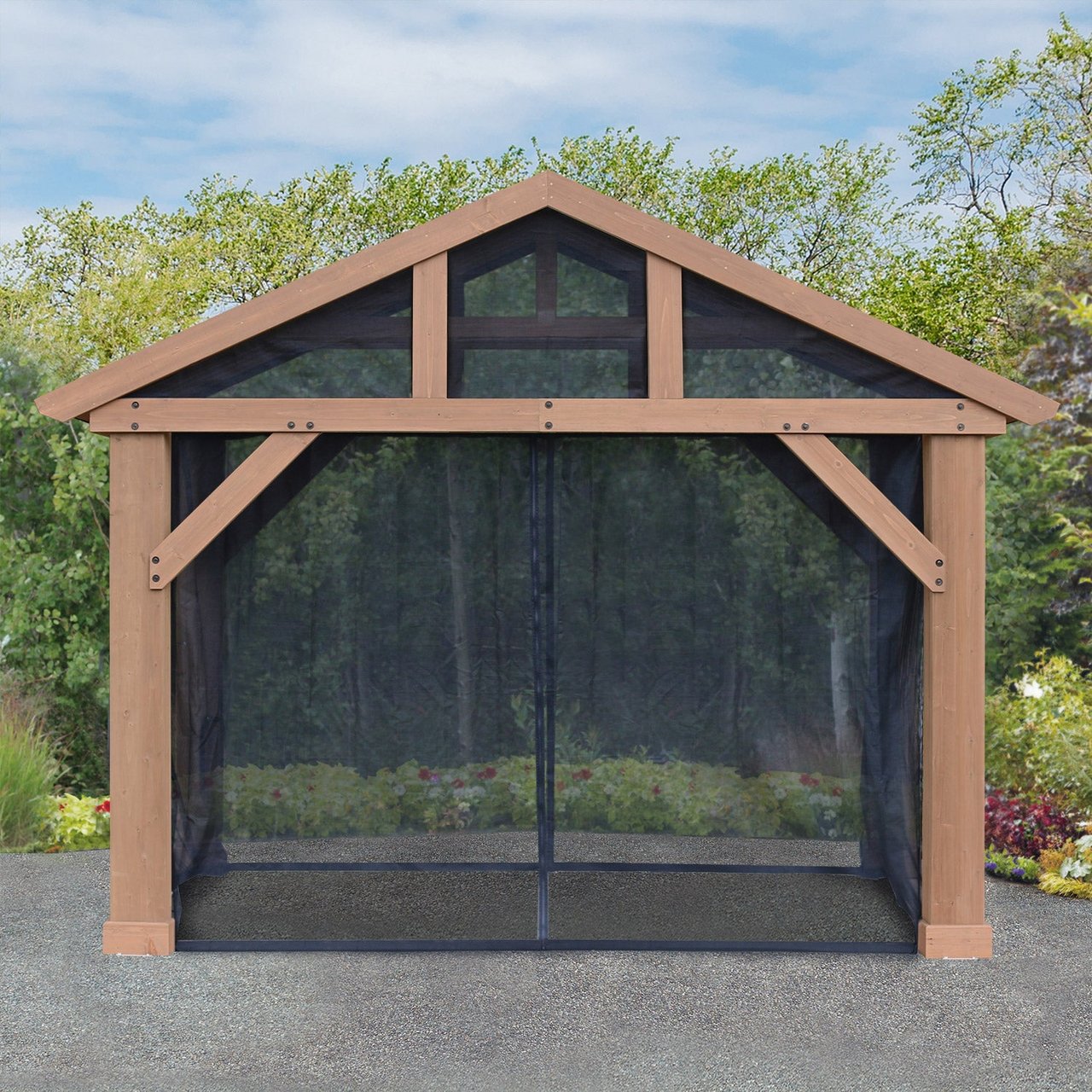 Yardistry Pavilion Mosquito Mesh Kit - Image 1