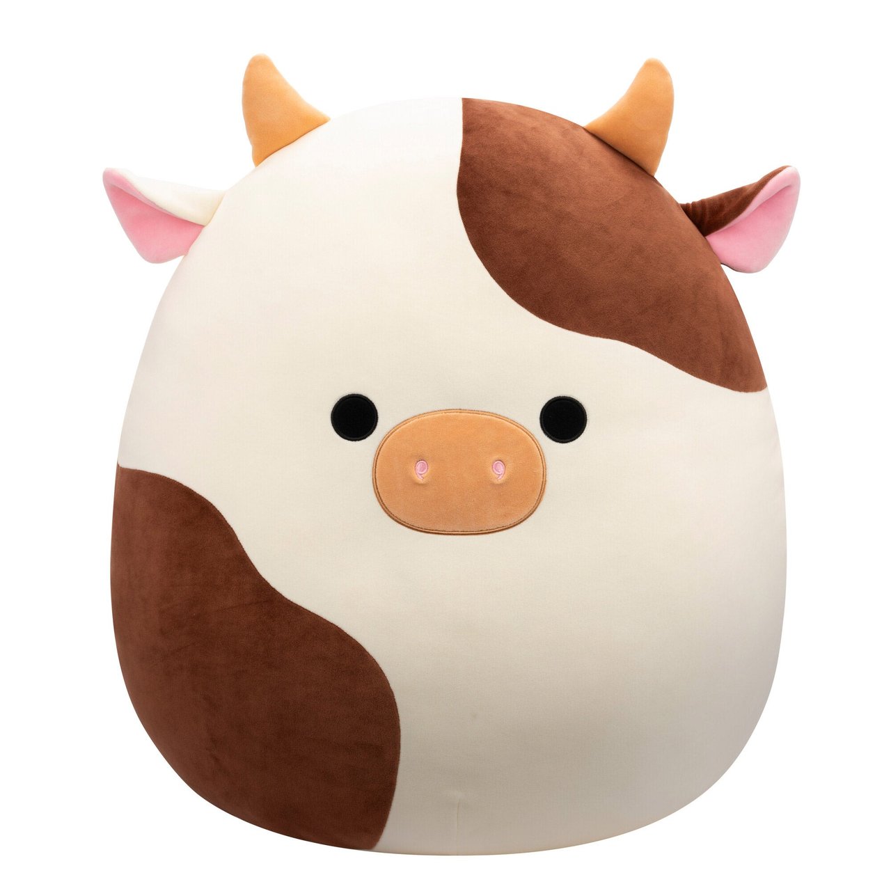24" Squishmallow Assortment Brown + White Cow - Image 1