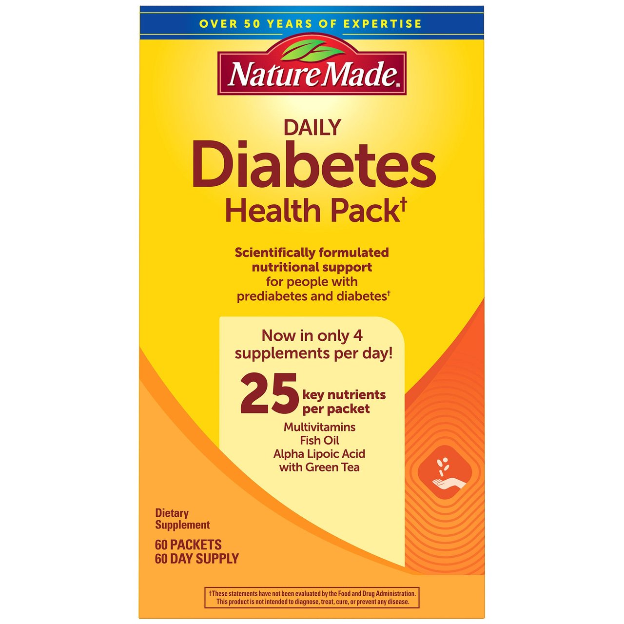 Nature Made Diabetes Health Pack 60 Packets - Image 1