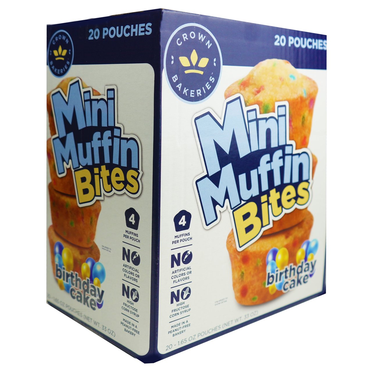 Crown Birthday Cake Muffins, 20 CT (2.07 lbs) - Image 1