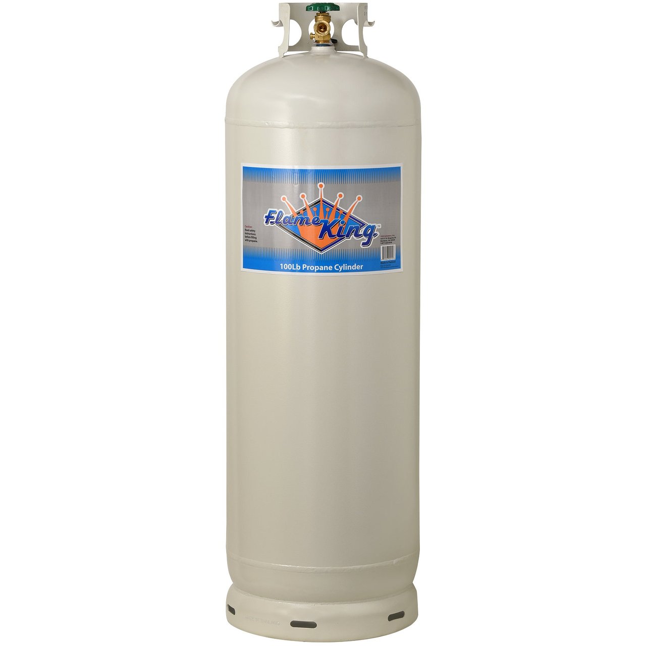 Flame King 100lb Empty Propane Tank with POL Valve