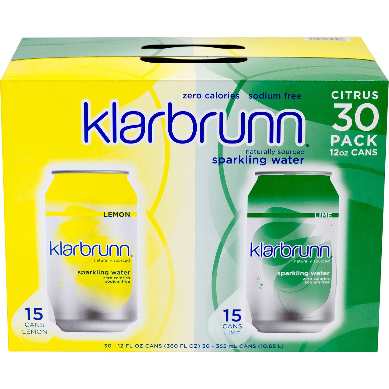 Klarbrunn Sparkling Water 30/12 Ounce Cans - Image 1