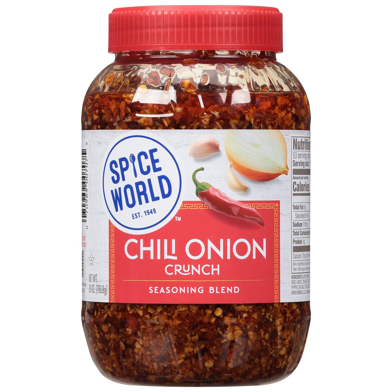 Spice World Chili Onion Crunch 28 oz