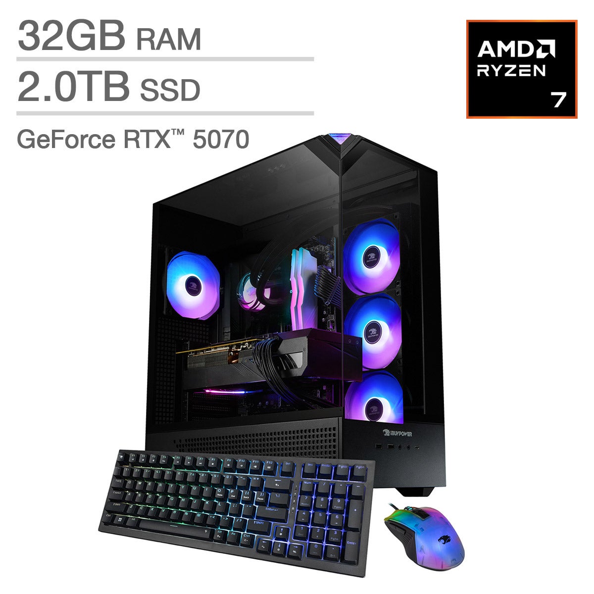 iBUYPOWER Element Gaming Desktop NVIDIA GeForce RTX 5070 - Image 1