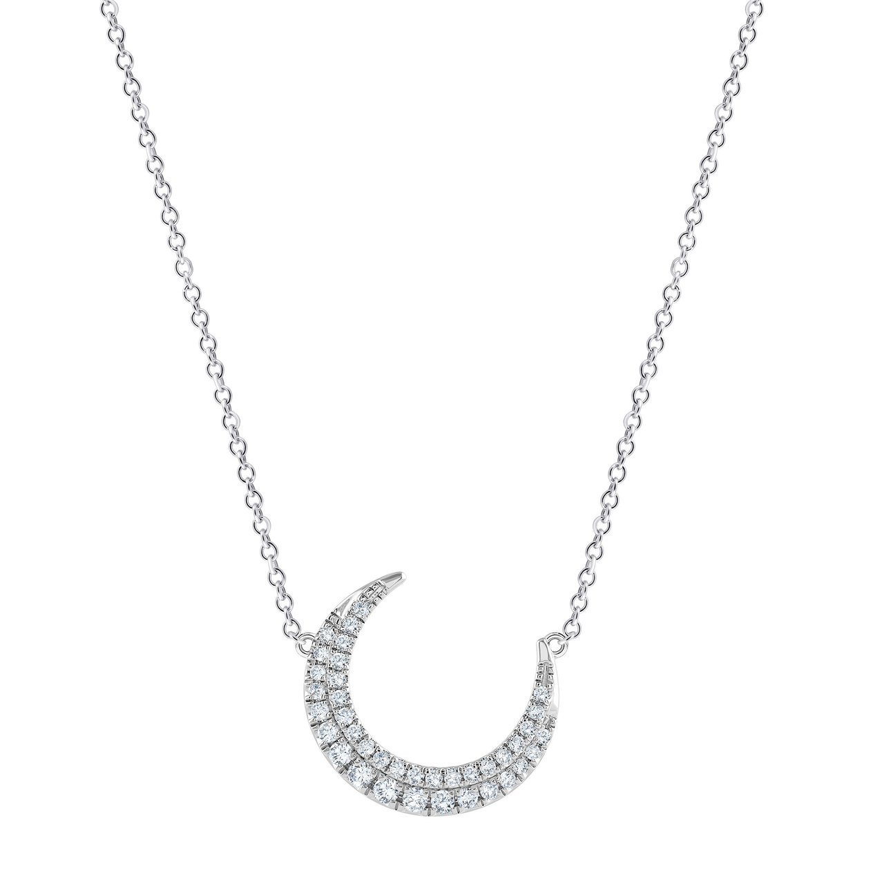 14kt White Gold VS2 I 0.30 CTW Round Diamond Necklace - Image 1