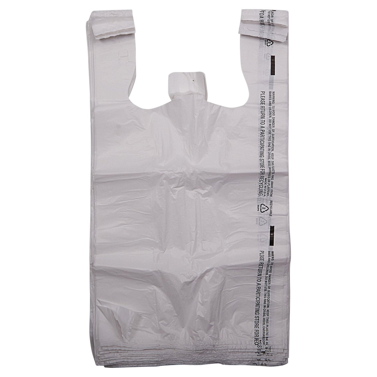 Unipoly T-Shirt Bags 11.5" x 6.5" x 22" 1000 Count