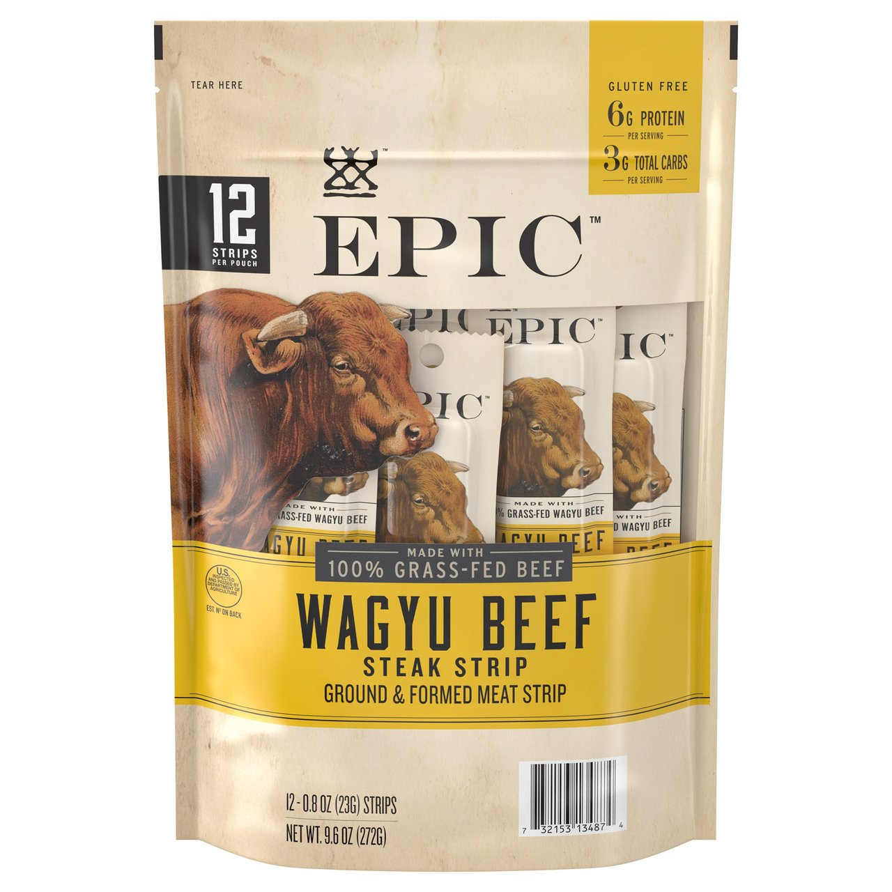 EPIC Wagyu Beef Strips 12/0.8 oz - Image 1