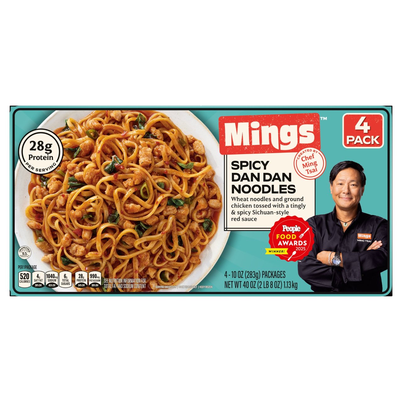 Ming's Spicy Dandan Noodles 4 Count Box - Image 1