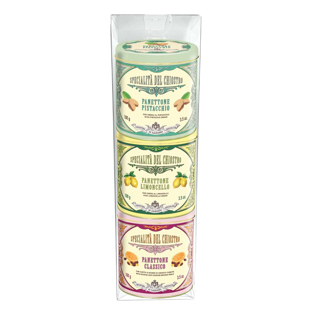 De Milan Panettone Trio Variety 3 Pack, 3.52 Ounces Each - Image 1