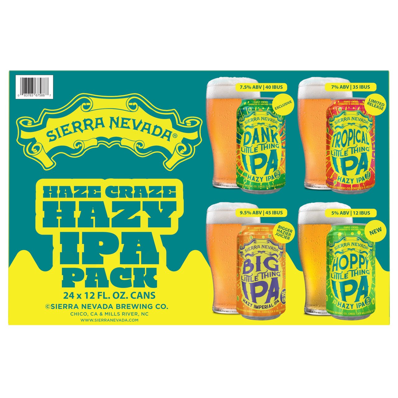 Sierra Nevada Hazy IPA Pack 24-Pack 12oz Cans - Image 1
