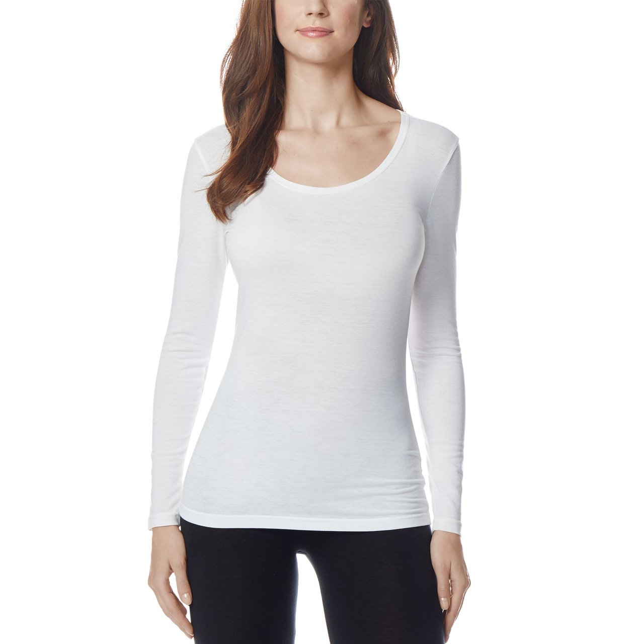 32 Degrees Ladies' Heat Long Sleeve Scoop Neck Tee - Image 1