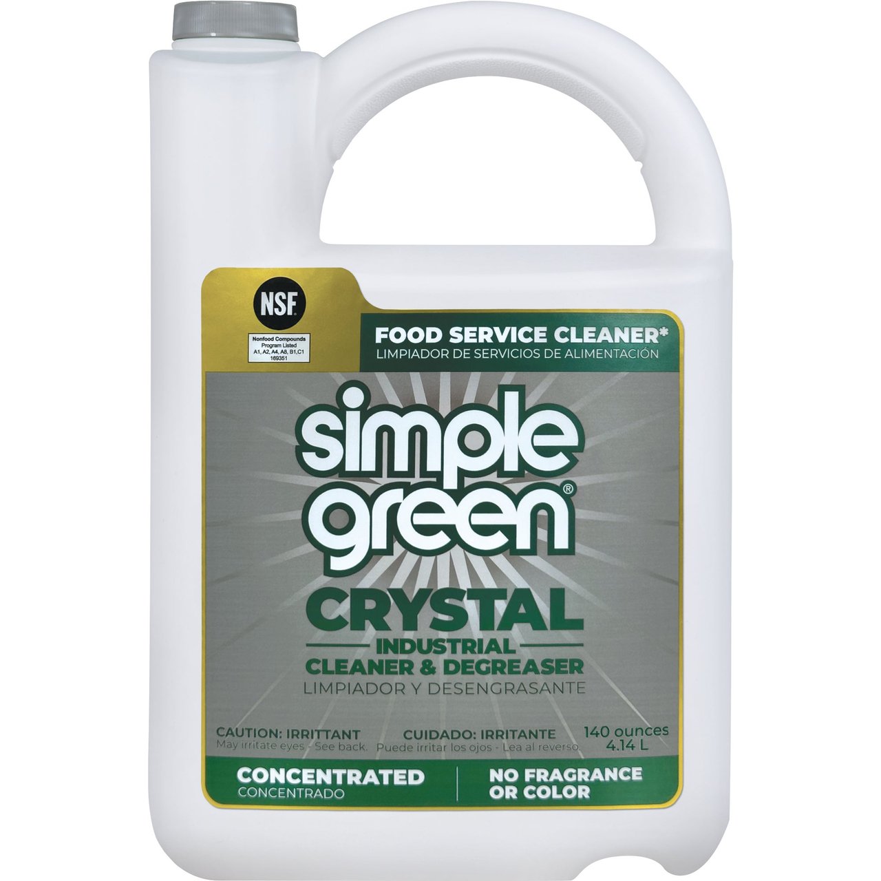 Simple Green Crystal Cleaner & Degreaser (NSF) 140 oz - Image 1
