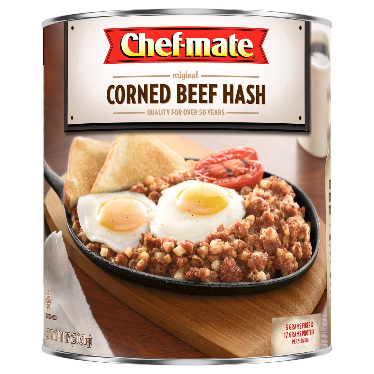 Chef-mate Original Corned Beef Hash #10 Can - Image 1