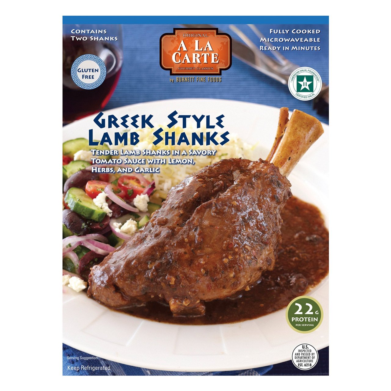 À La Carte Lamb Shank Greek Herb - Price Per Pound