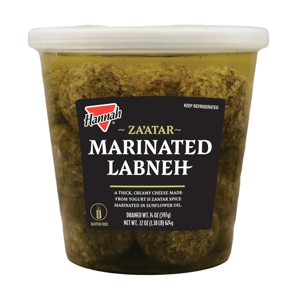Hannah Za'atar Marinated Labneh 8/22 oz - Image 1
