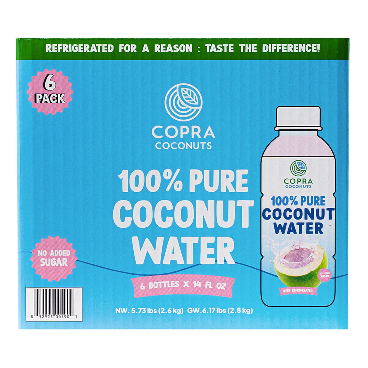 Copra Coconut Water 6/14 Ounce Bottles - Image 1