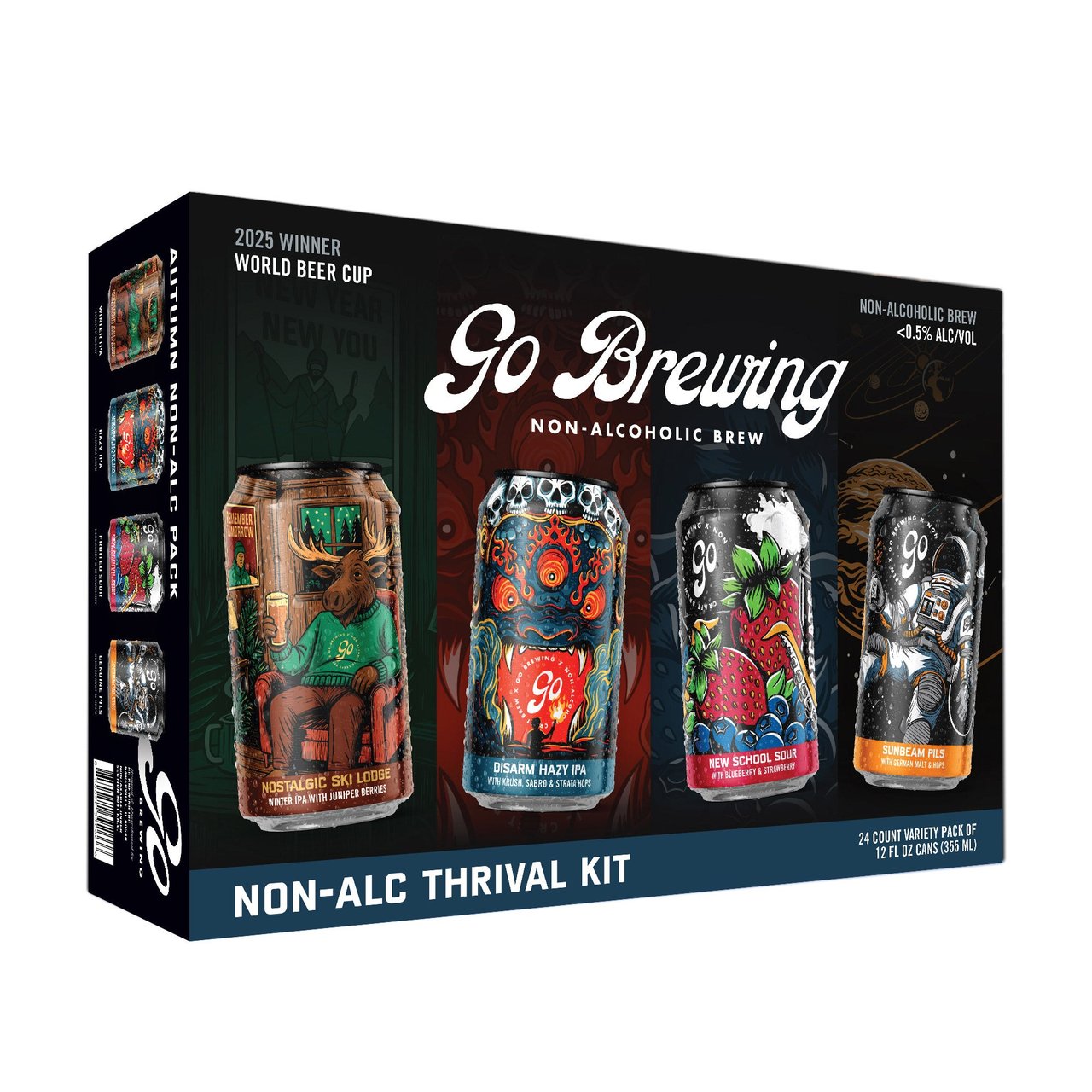 Go Brewing Non-Alcoholic Thrival Kit 24/12 Ounce Cans - Image 1