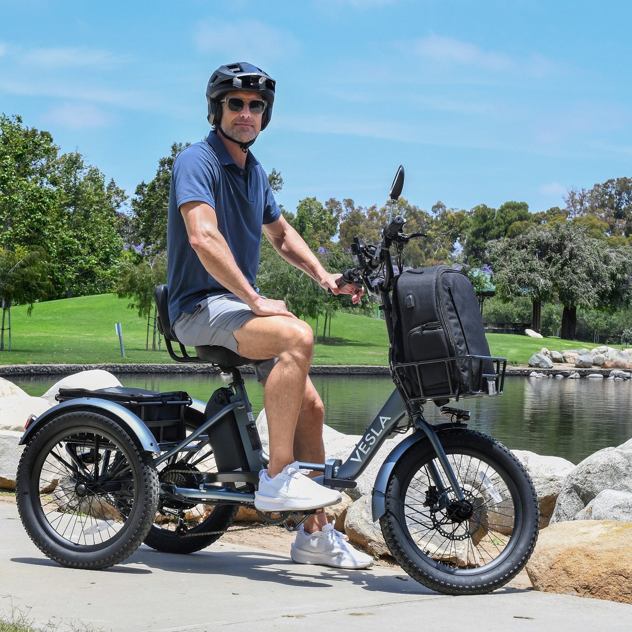 Vesla VS-900 Foldable Fat Tire E-Trike - Image 1