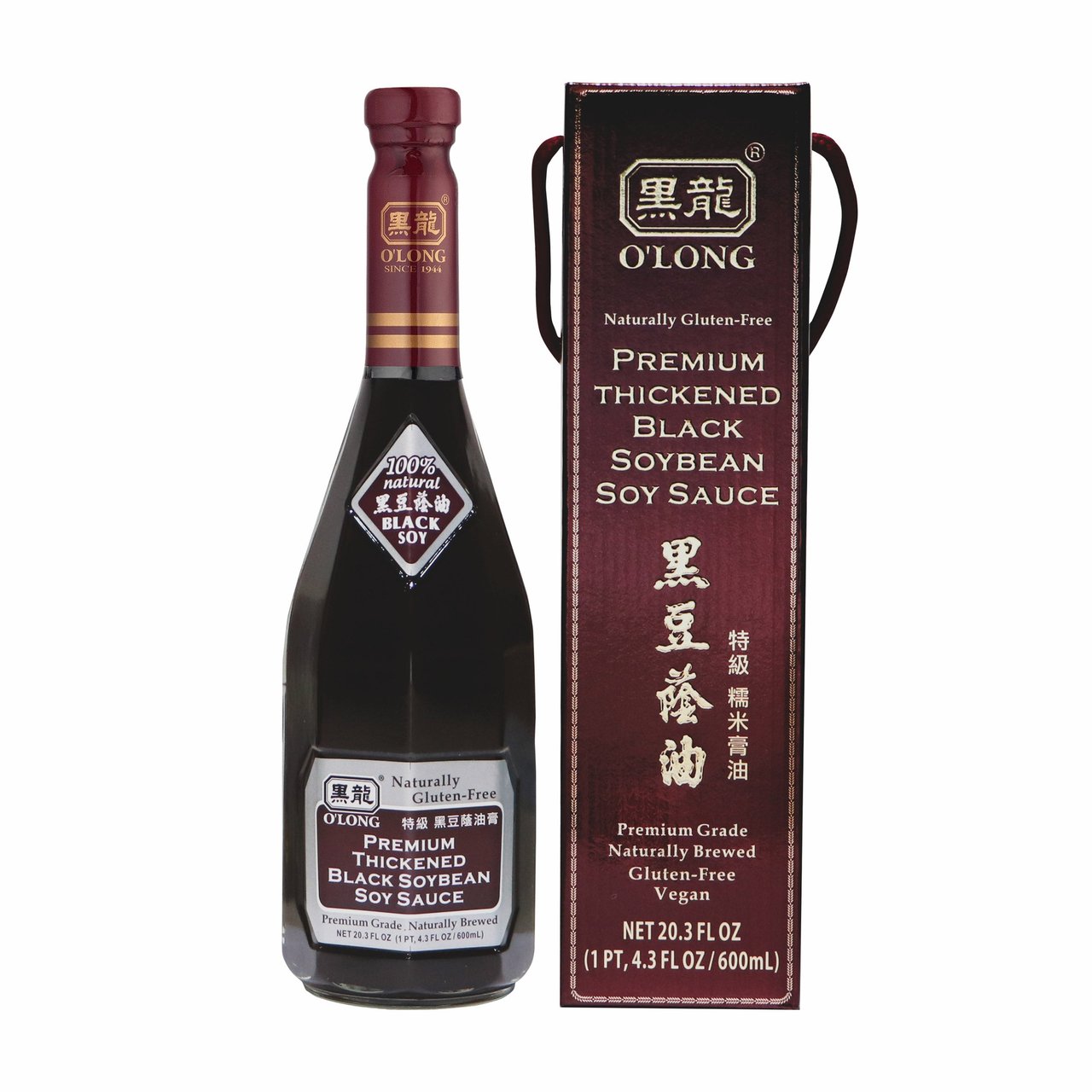 O'Long Premium Thickened Black Soybean Soy Sauce 20.3 Ounces - Image 1