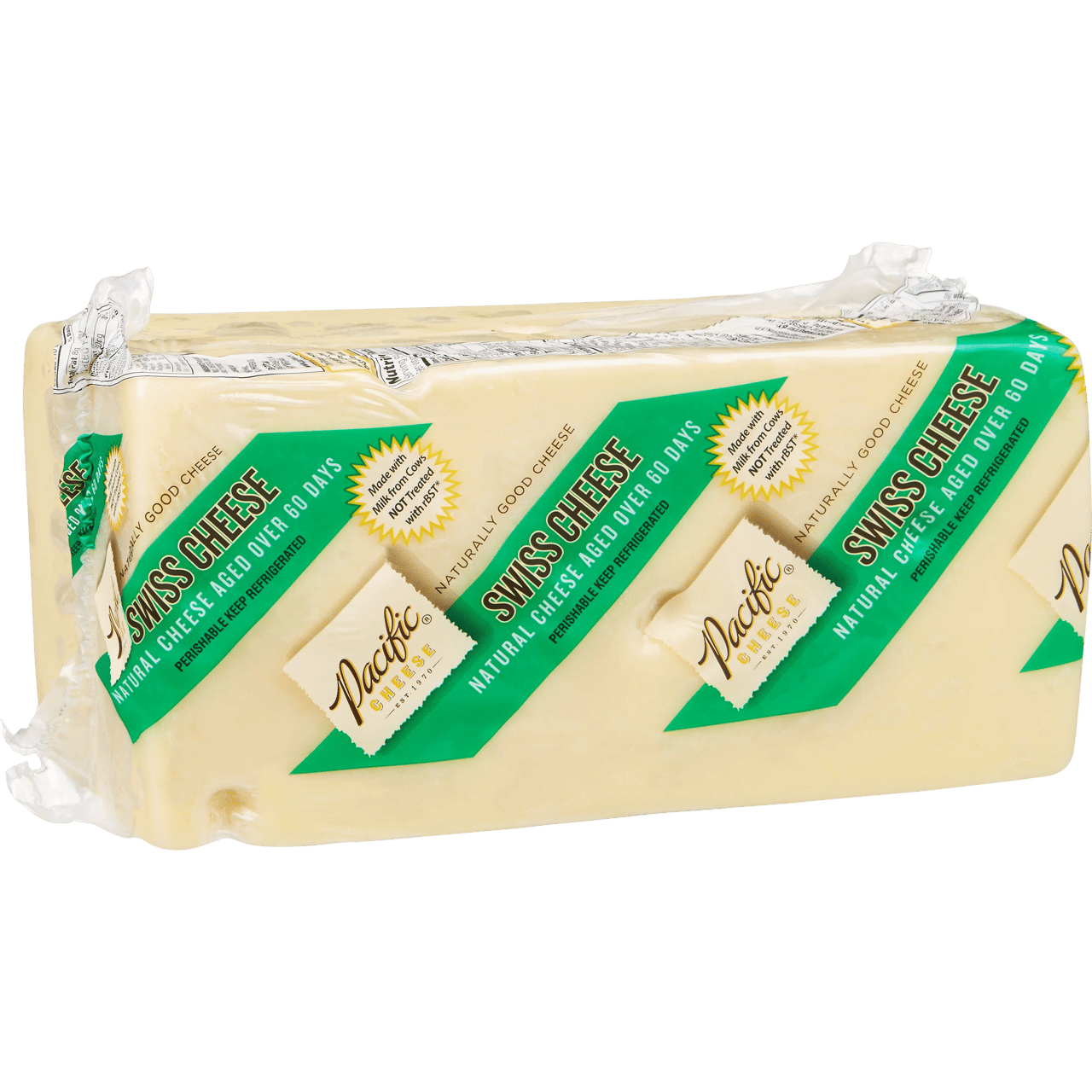 Pacific Cheese Swiss Cheese, Per lb (Avg 4 lb) - Image 1