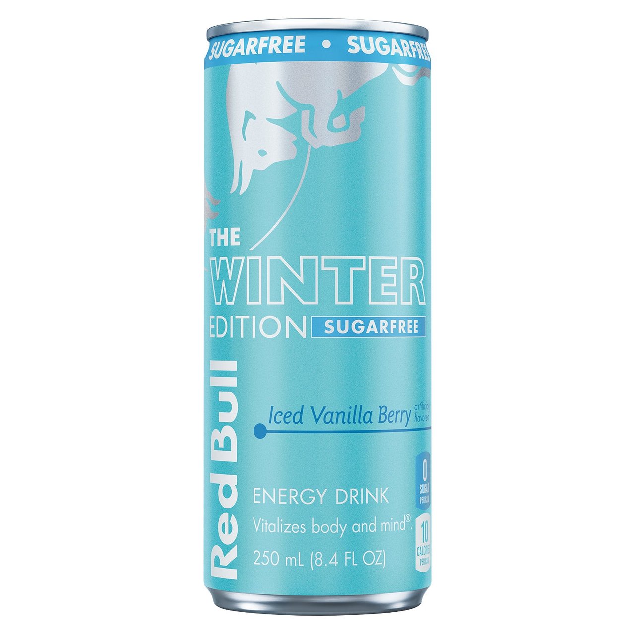 Red Bull Winter Edition Sugar Free Energy Drink, Fuji Apple & Ginger, 24 Pack, 8.4 fl oz - Image 1