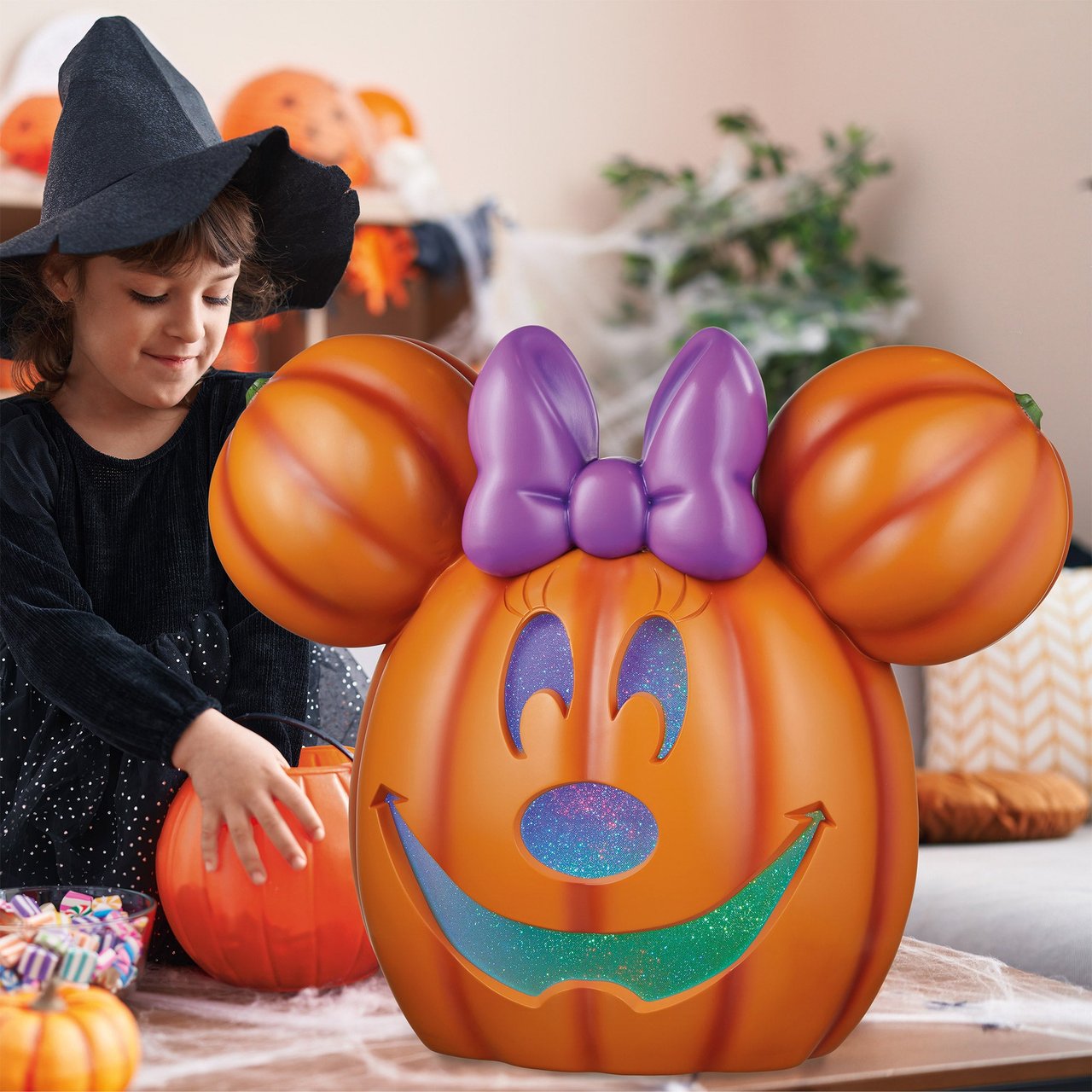 Disney 20" Pumpkin Mickey with Lights and Music - Image 1