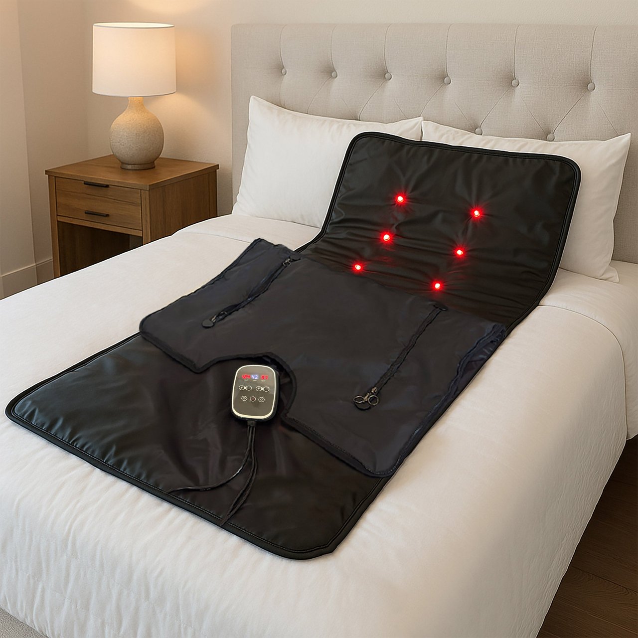 LifeTrend Red Light Therapy Sauna Blanket Bundle - Image 1