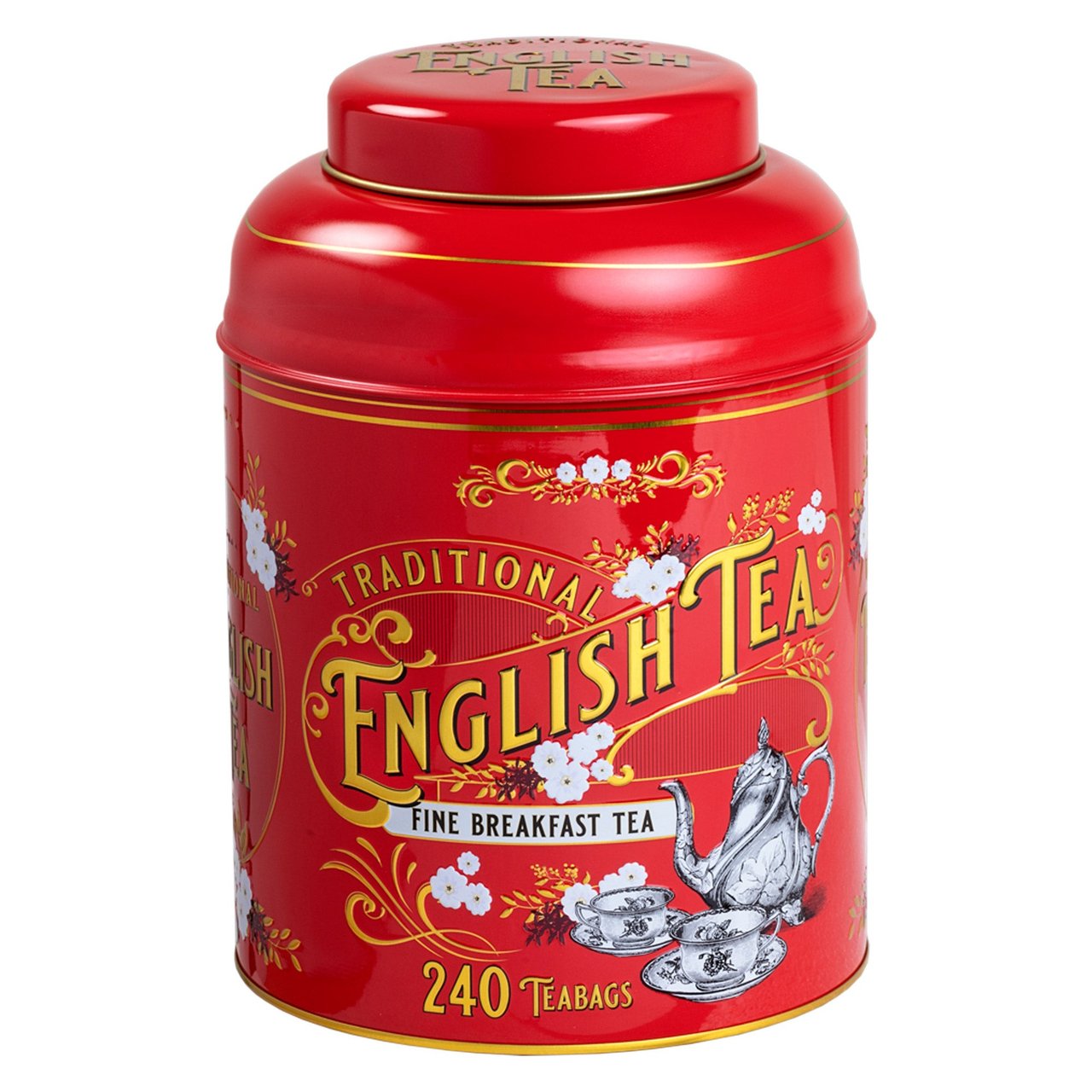New English Teas Fine Breakfast Tea, 240-Count Collectible Tin - Image 1