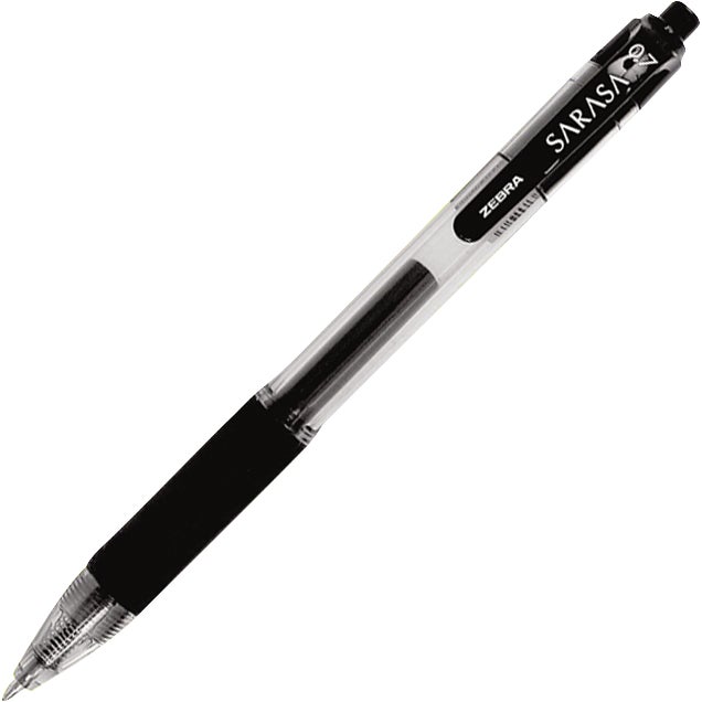 Zebra Sarasa Gel Retractable Black Pen ZEB14680 24 CT - Image 1