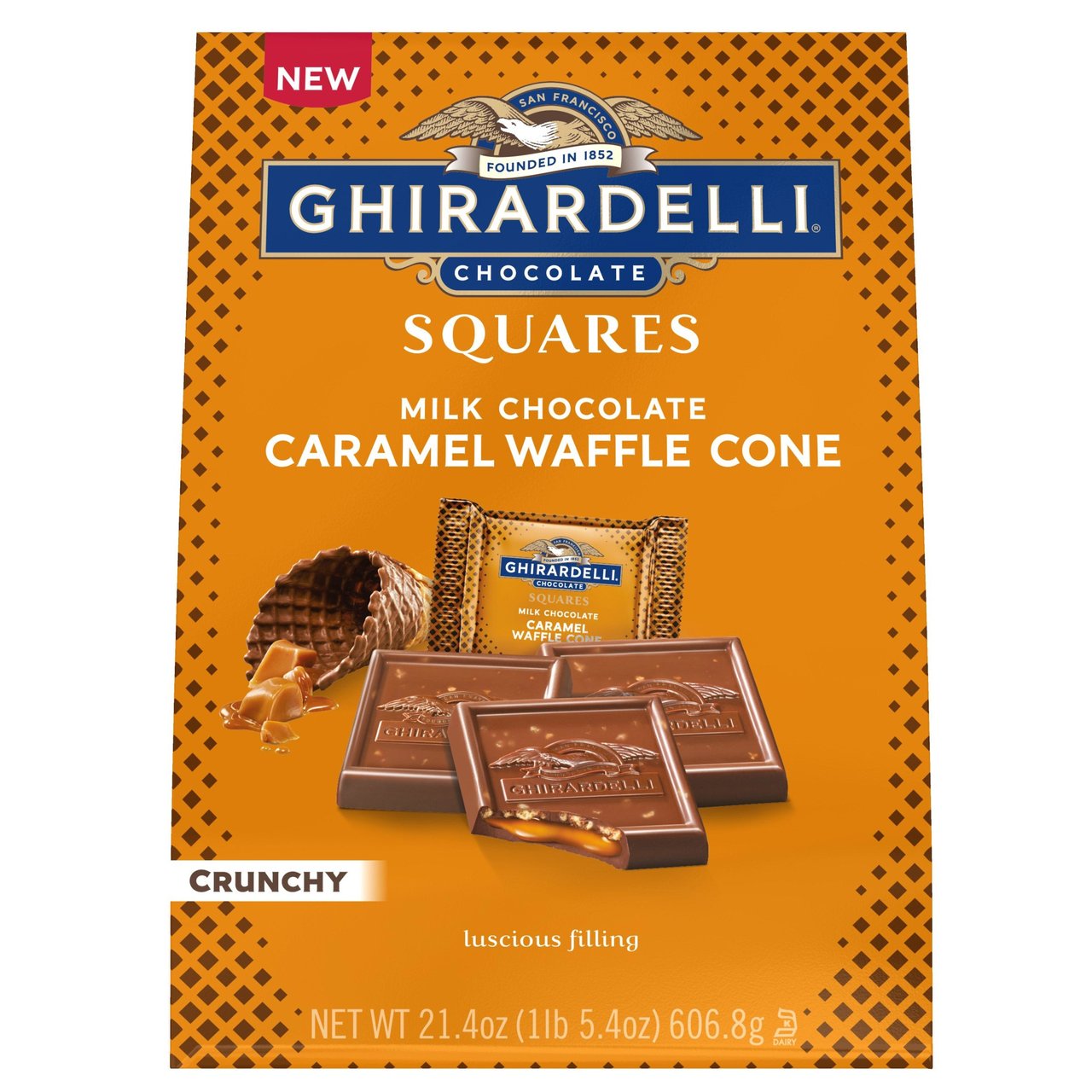 GHIRARDELLI CARAMEL WAFFLE CONE 21.4 OZ - Image 1