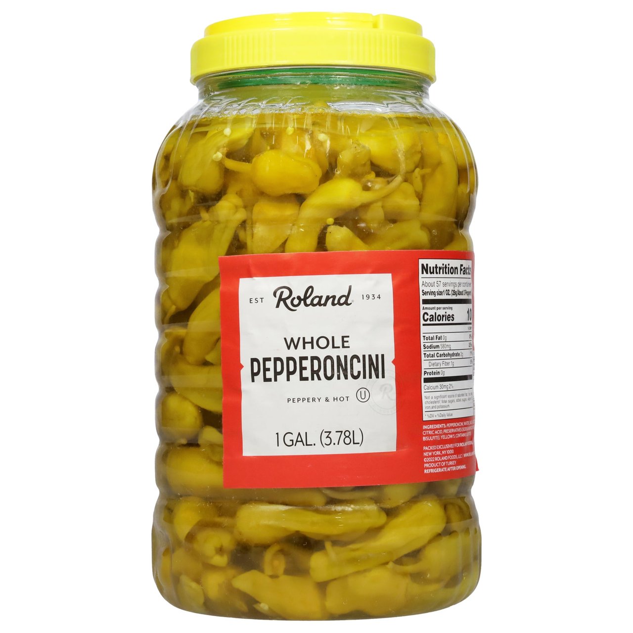 ROLAND SLICED PEPPERONCINI 1 GAL - Image 1