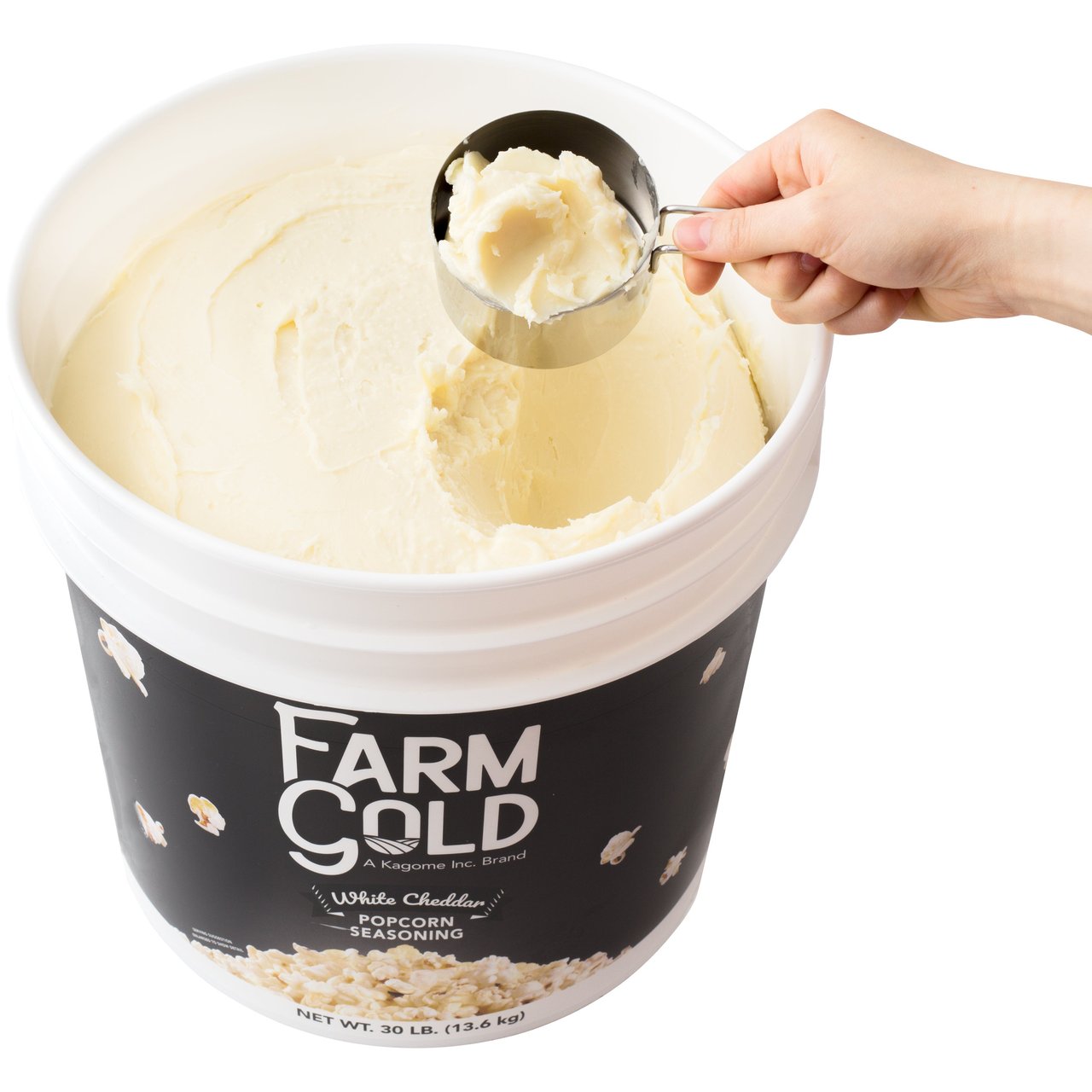 Farm Gold White Cheddar Popcorn Seasoning Pail, 30 lbs - Image 1