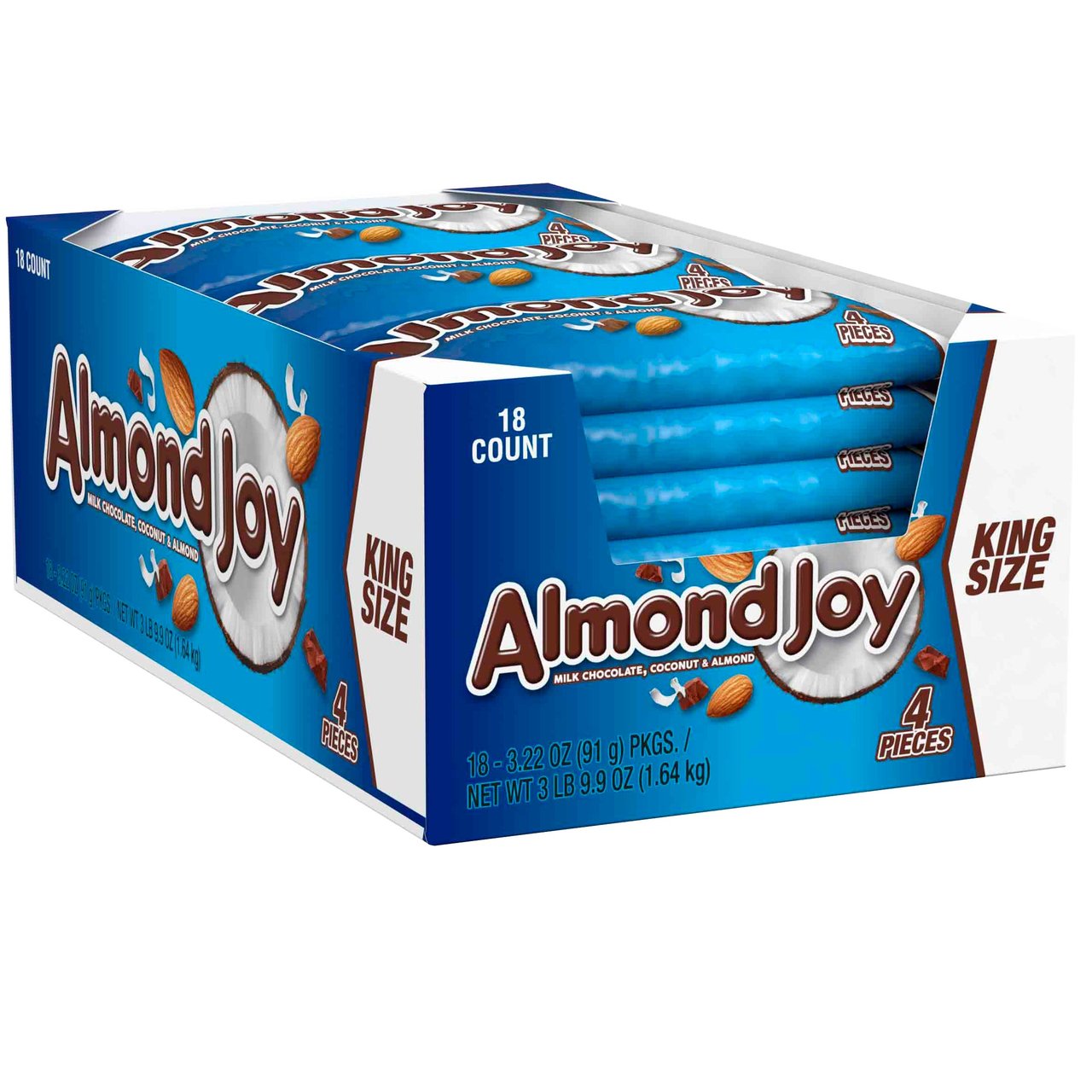 Hershey's Almond Joy King Size, 3.22 oz, 18 ct - Image 1