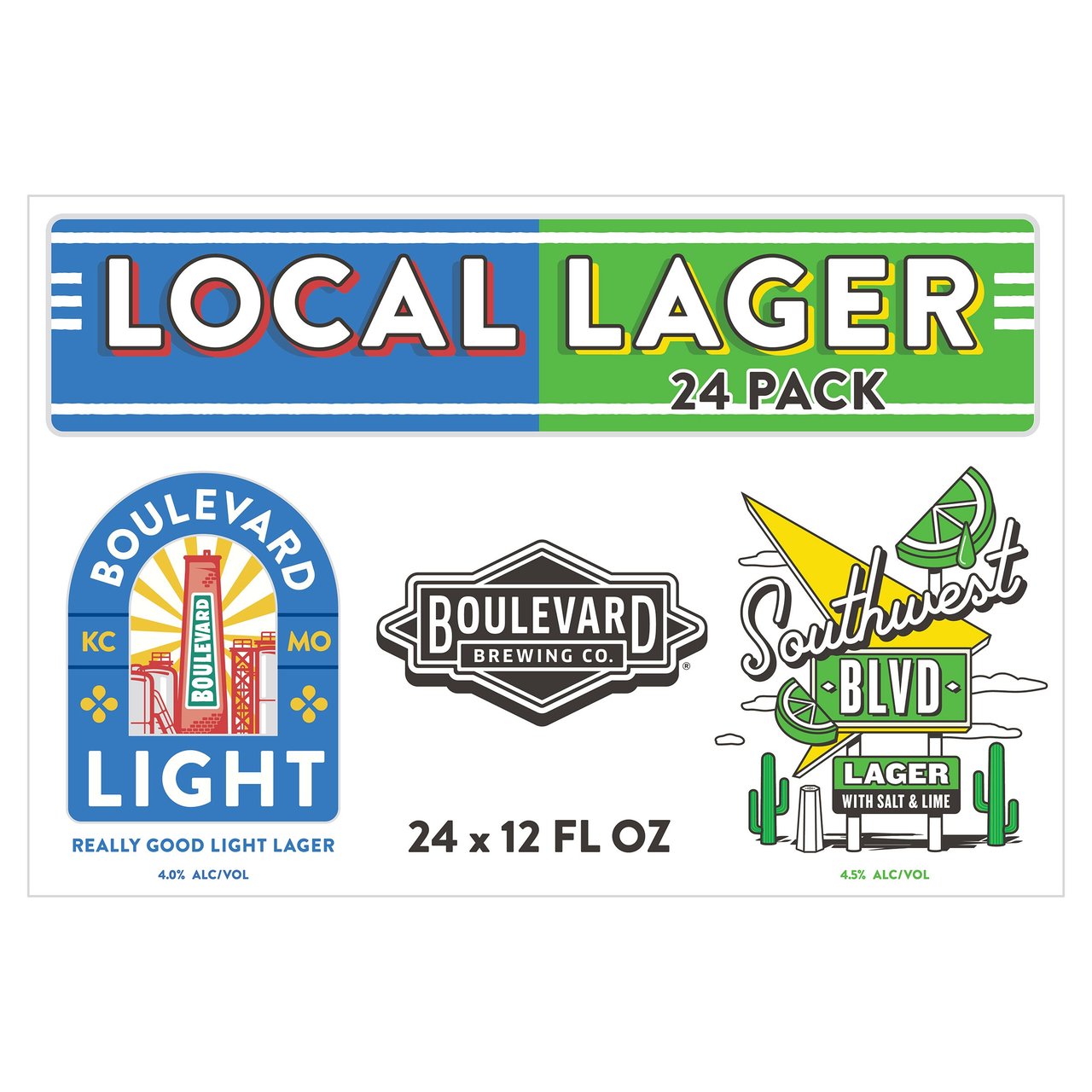 Boulevard Brewing Local Lager 24-Pack (12 oz Cans) - Image 1