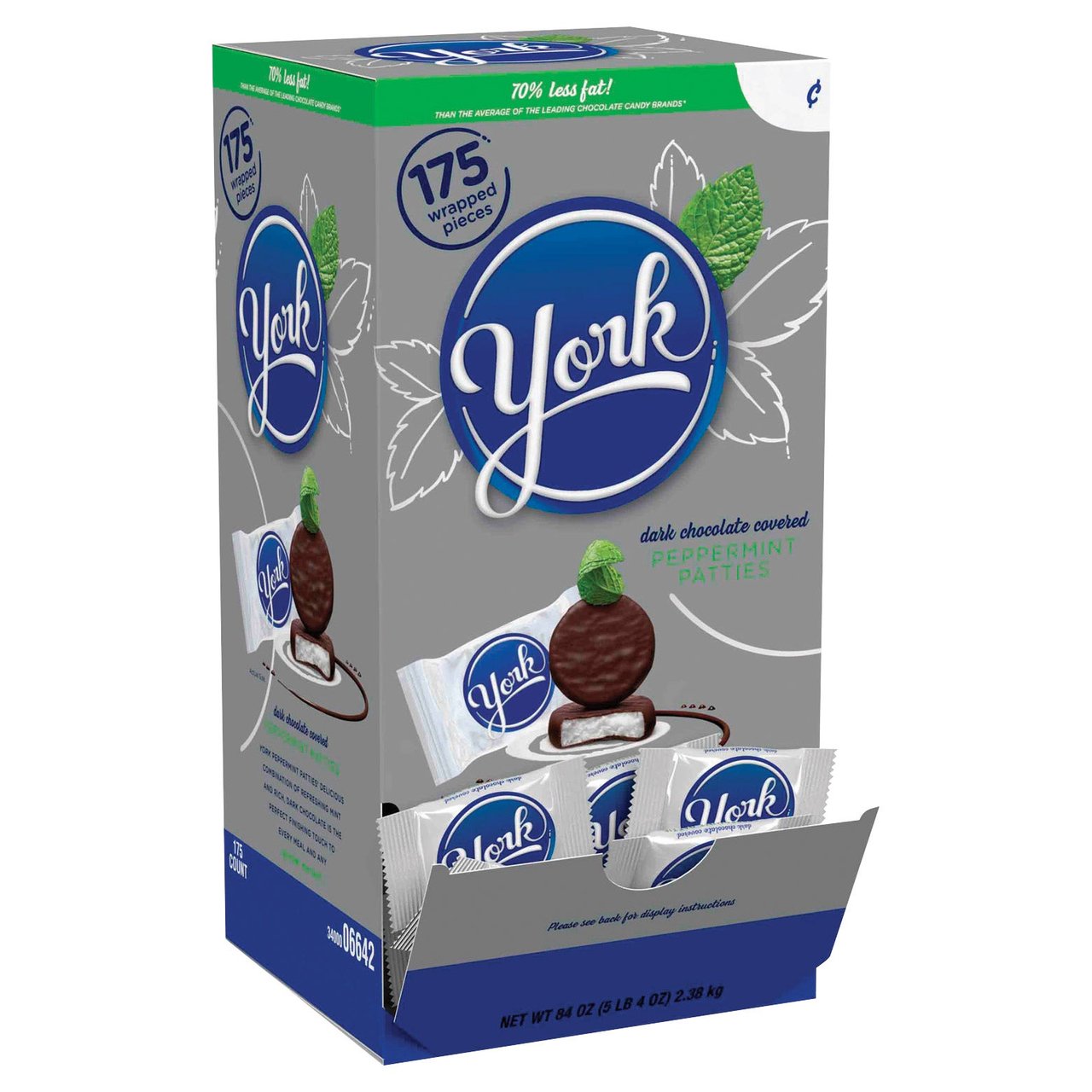 York Dark Chocolate Peppermint Patties, 175 Count, 0.48 Ounces Each - Image 1