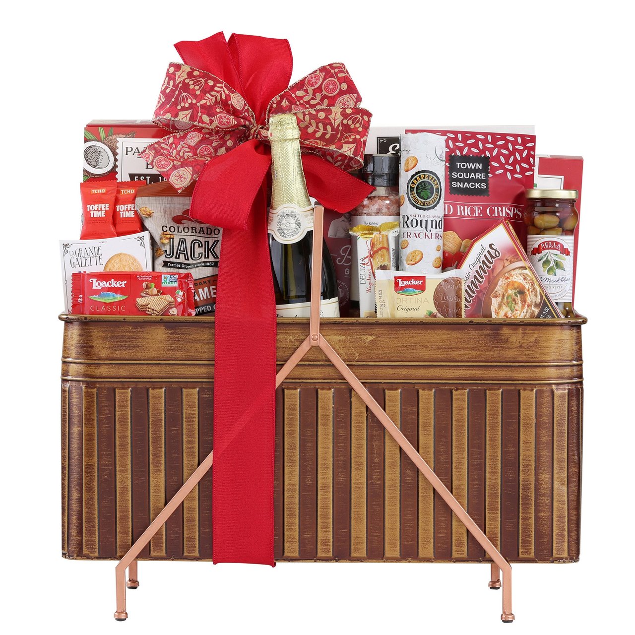 Metal Basket Gift Basket, 98.79 oz - Image 1
