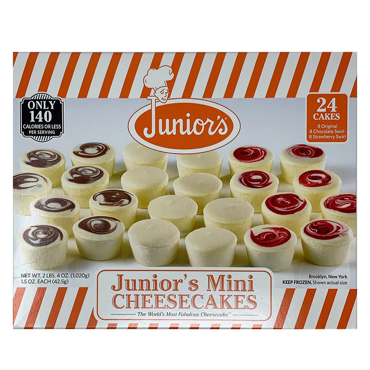 Junior's Mini Cheesecakes 24 ct (2.25 lbs) - Image 1