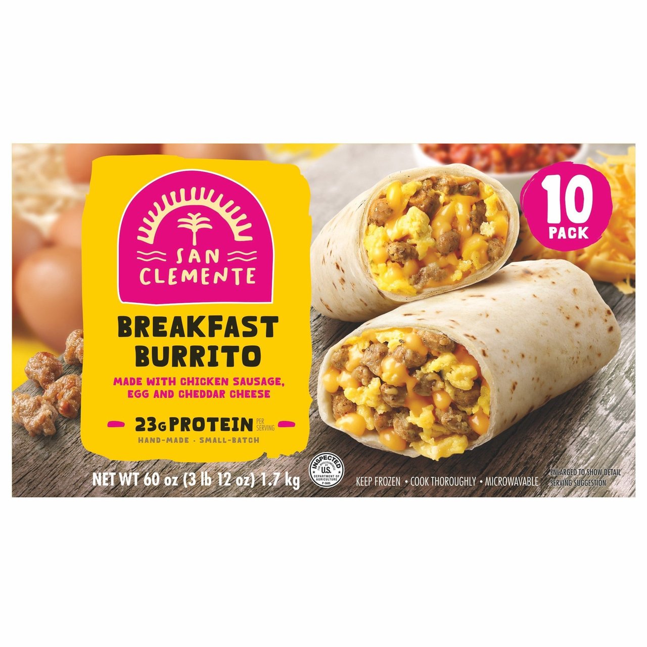 San Clemente Breakfast Burrito, 10 ct / 6 oz - Image 1