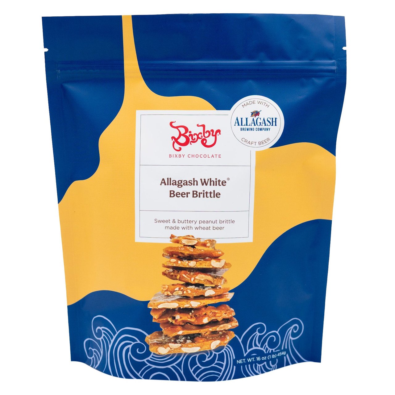 Bixby Allagash White Beer Brittle 16 oz (1 lb) - Image 1