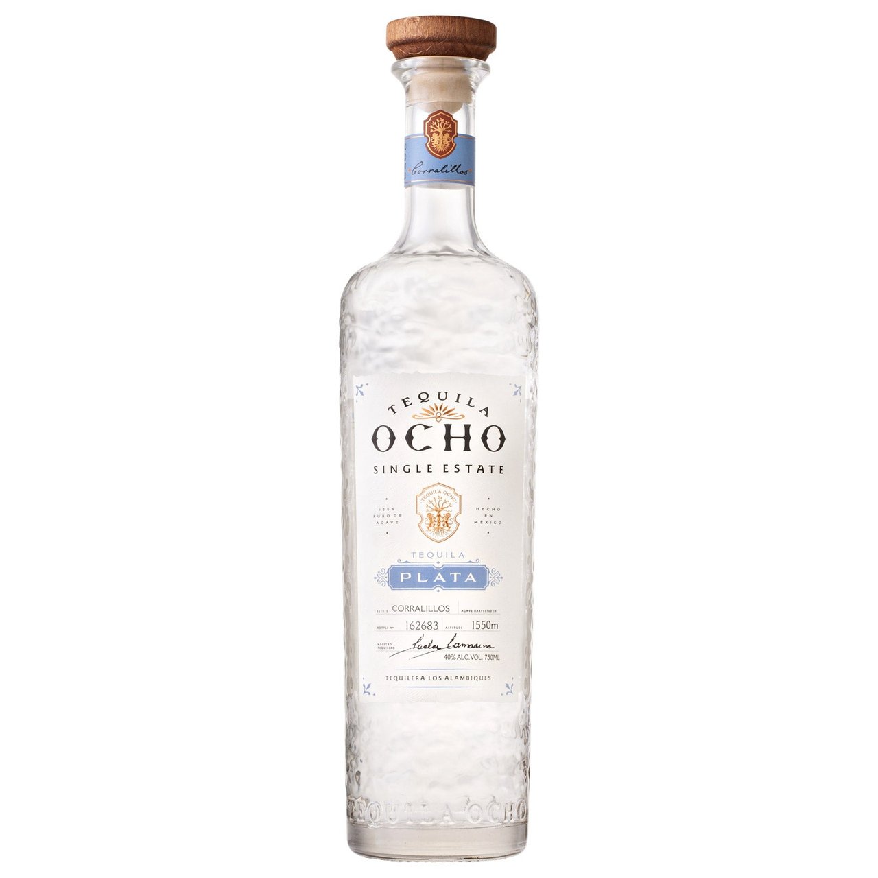 Tequila Ocho Plata Single Estate Mexico 750ML - Image 1