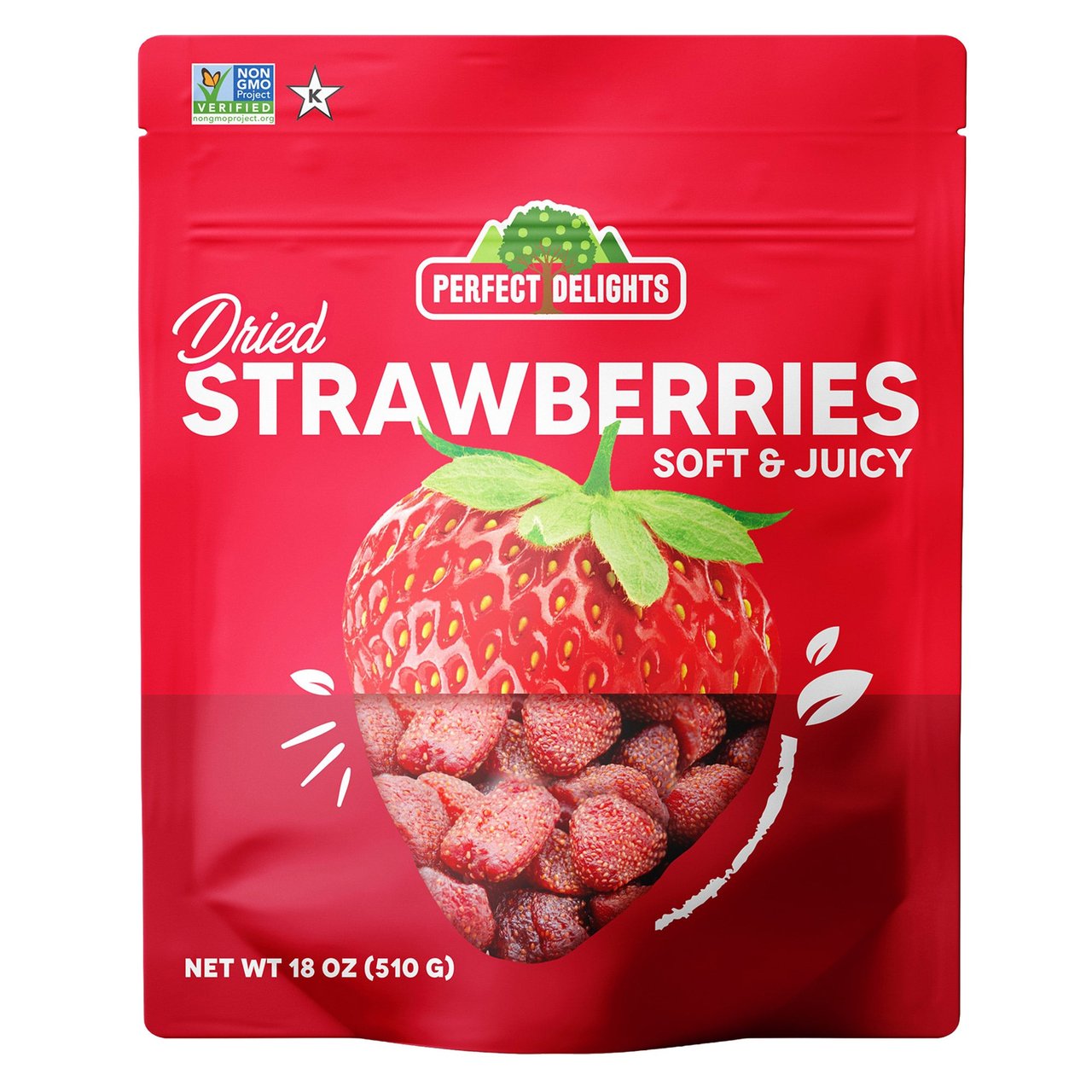Perfect Delights Dried Strawberries 18 Ounces - Image 1