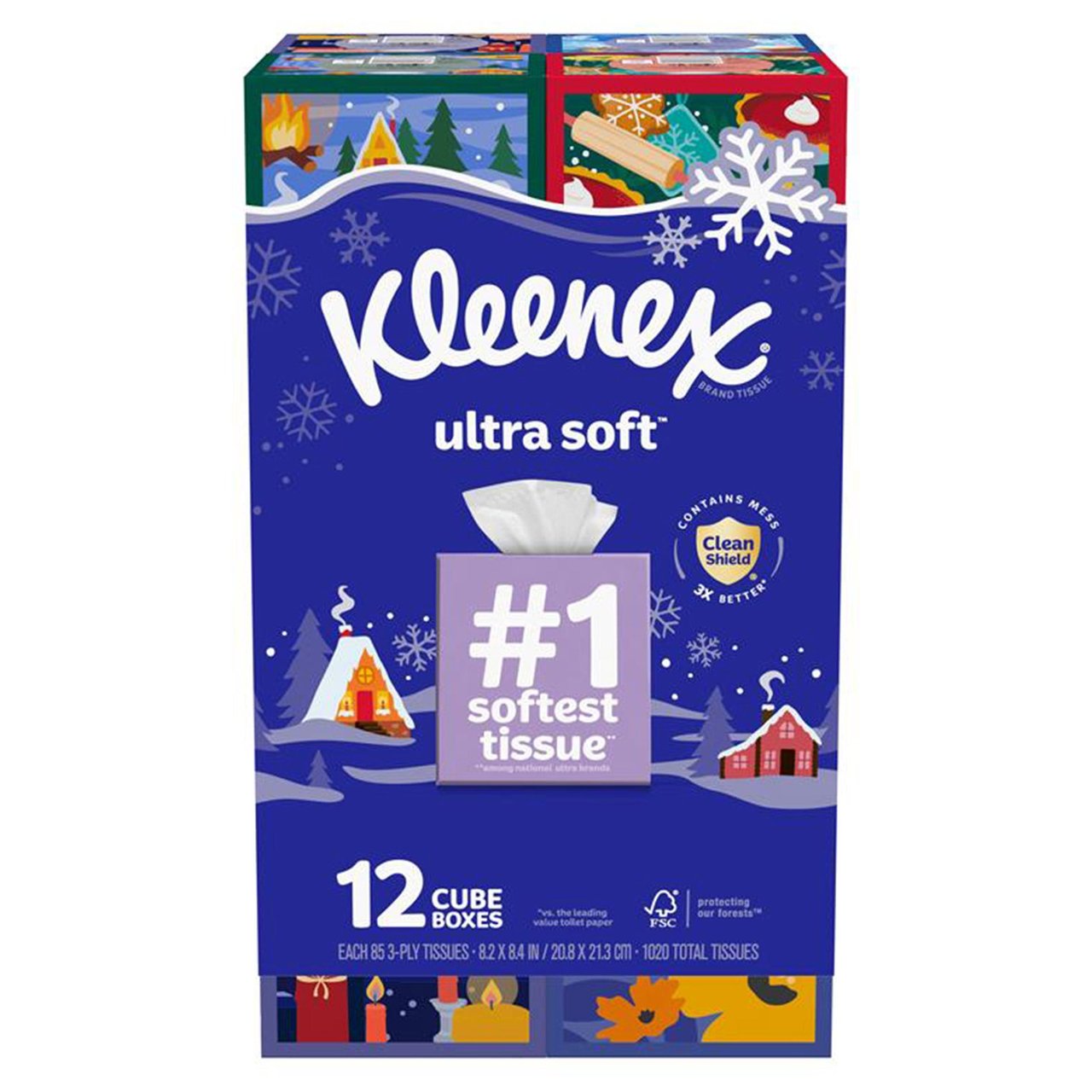 Kleenex Facial Tissue Upright 12/85 Count 3-Ply - Image 1