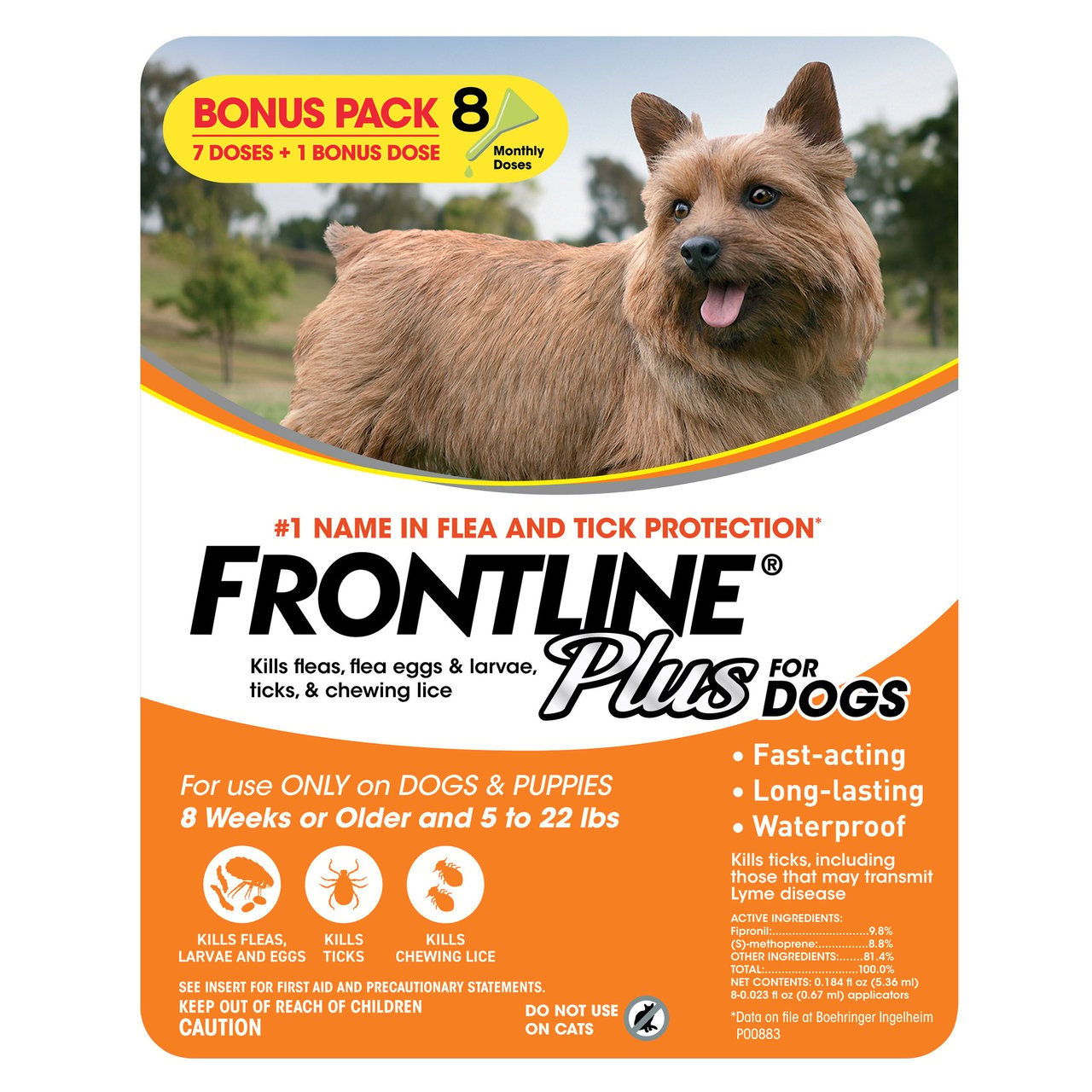 Frontline Plus Small Dog 8 Month Supply - Image 1