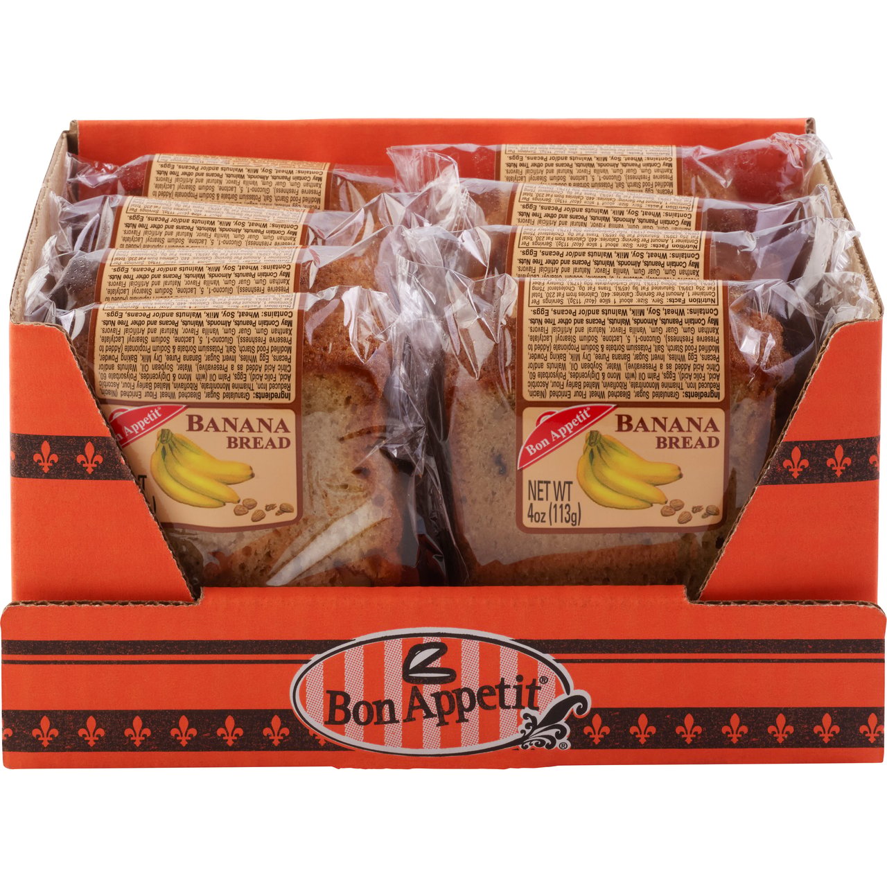 Bon Appetit Banana Bread Slice, 4 oz, 8-Count - Image 1