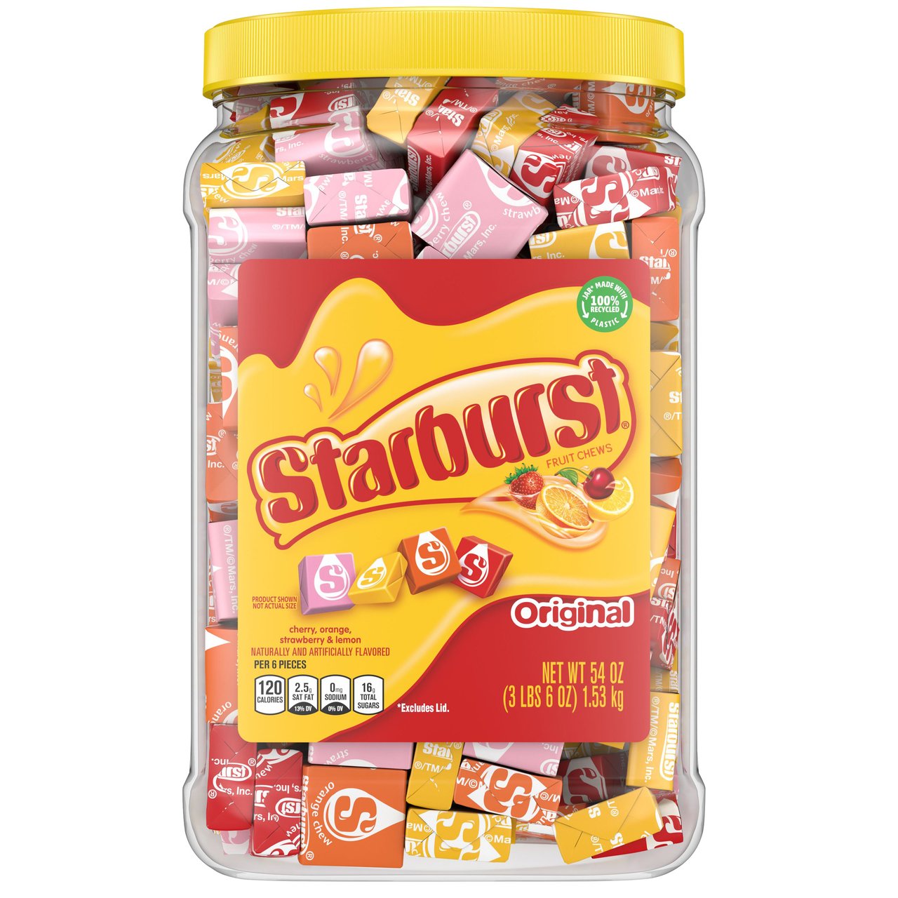 Starburst Original Fruit Chews 54 oz Jar - Image 1