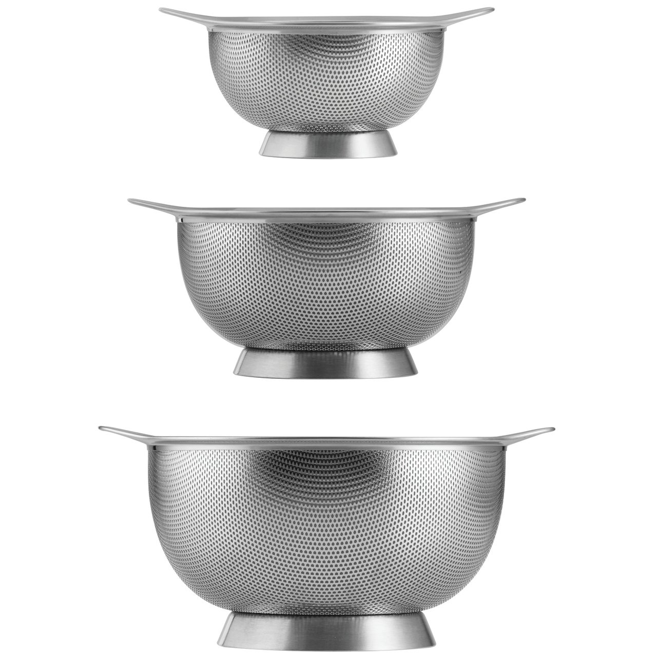 Tramontina 3-Piece Stainless Steel Colander Set - Image 1