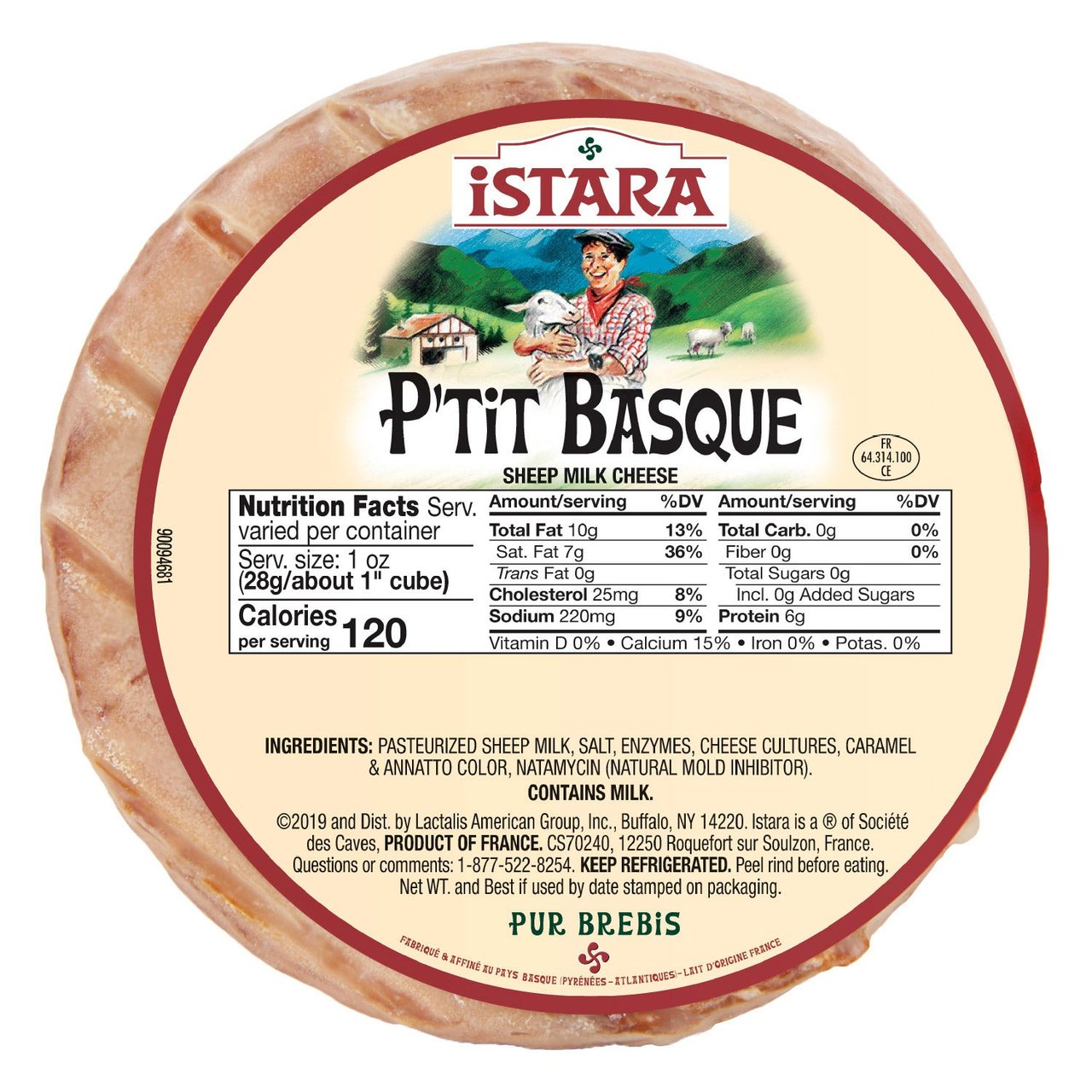 Istara P'tit Basque Cheese, Price Per Pound - Image 1