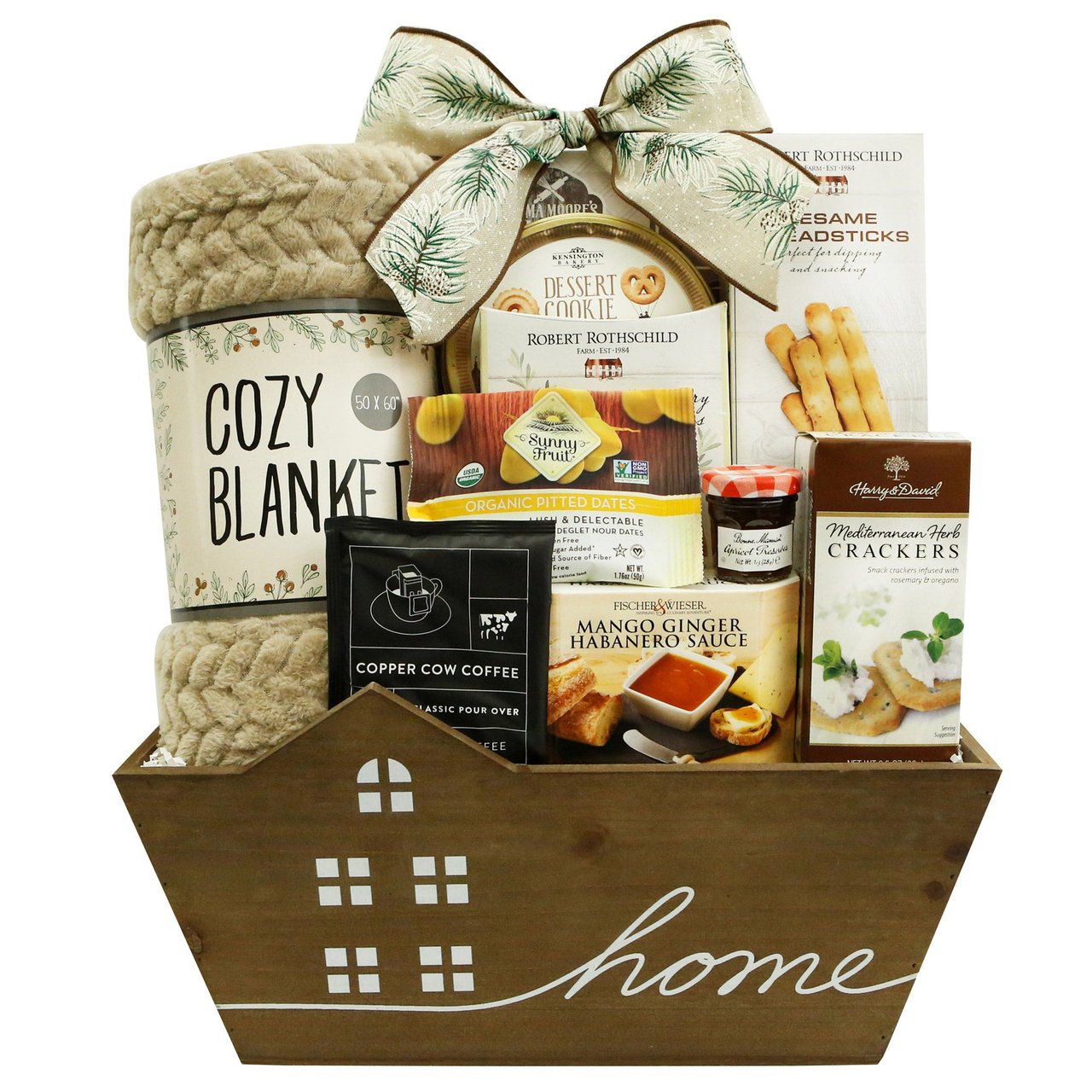 Gourmet Food & Baskets Warm & Cozy Gift Basket 94 oz - Image 1