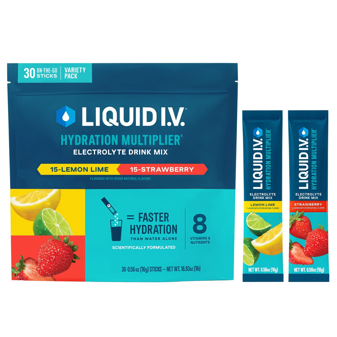 Liquid I.V. Hydration Multiplier Variety Pack, 30 Count - Image 1