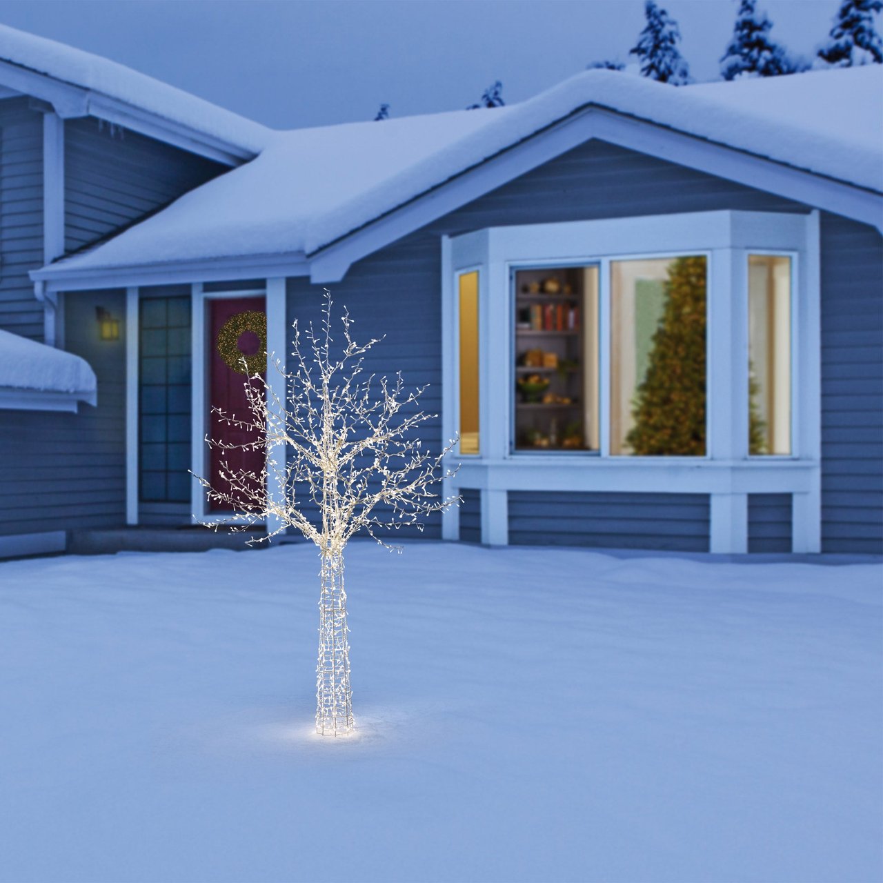7' LED Tree of Lights - Image 1